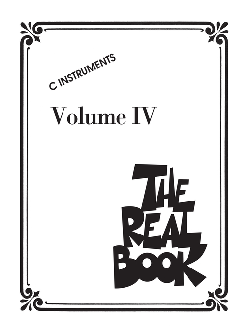Image de couverture pour The Real Book--Volume IV